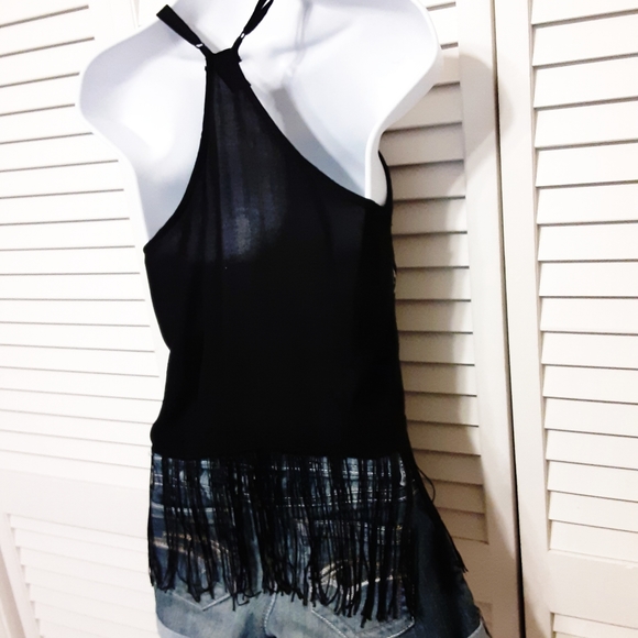 Rue 21 Adjustable Strap Racerback Fringe Top - Picture 4 of 8